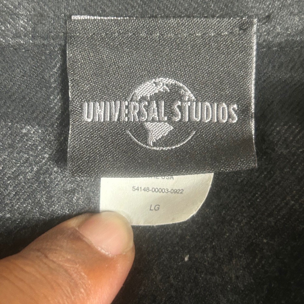 Universal Studios Halloween Horror Nights 2022 Flannel Shirt Mens Large Black - Picture 4 of 8
